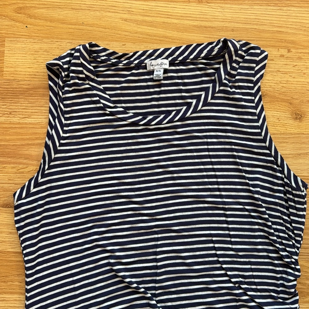 Blue and white striped dress - size XL - Picture 3 of 6